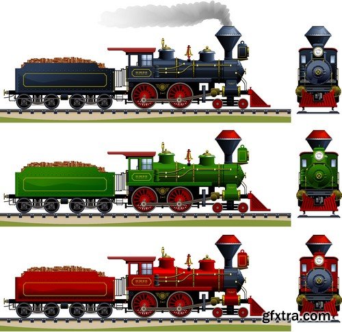 Stock Vectors - Train, 25xEPS Stock Vectors - Train, 25xEPS