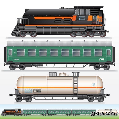 Stock Vectors - Train, 25xEPS Stock Vectors - Train, 25xEPS