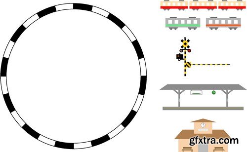 Stock Vectors - Train, 25xEPS Stock Vectors - Train, 25xEPS