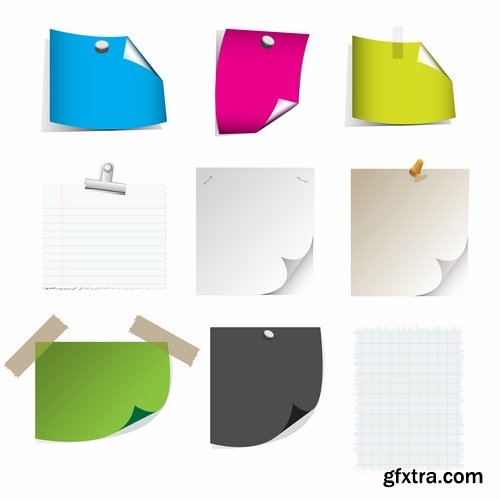 Paper Elements in Vector 25xEPS