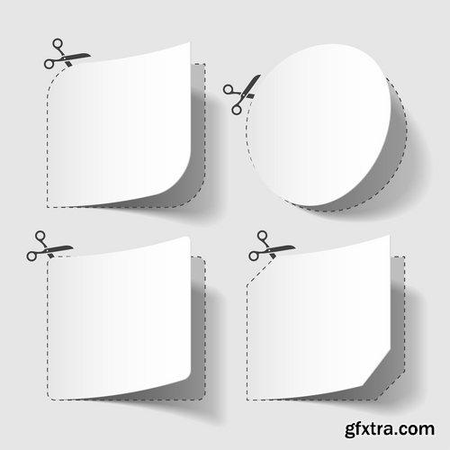 Paper Elements in Vector 25xEPS