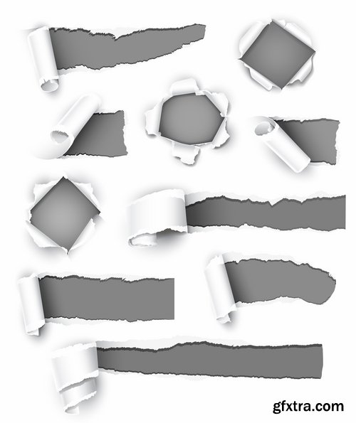 Paper Elements in Vector 25xEPS