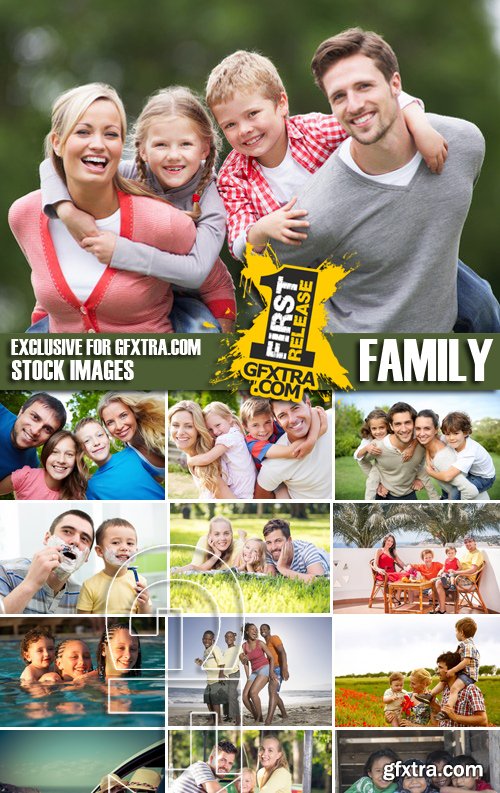 Stock Photos - Family, 25xJPG