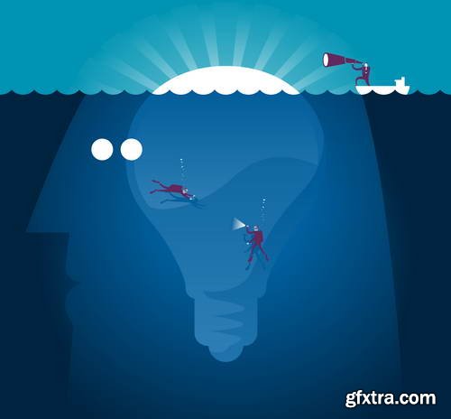 Business Conceptual Vectors 55xEPS