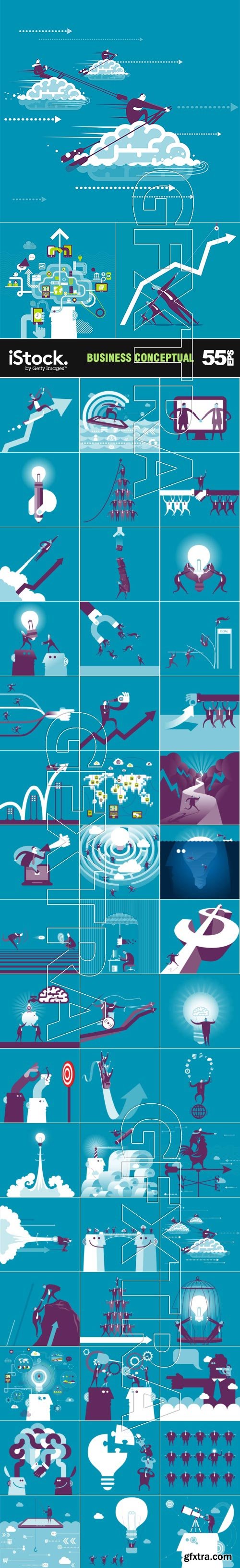 Business Conceptual Vectors 55xEPS Business Conceptual Vectors 55xEPS