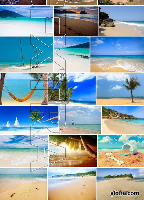 Stock Photos - Summer Beach, Coast, 25xJPG