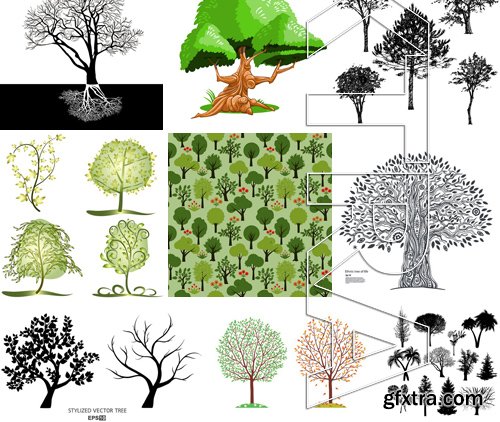Stock Vectors - Tree 2, 25xEPS Stock Vectors - Tree 2, 25xEPS