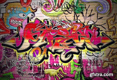 Graffiti Design Elements #2 - 25 Vector
