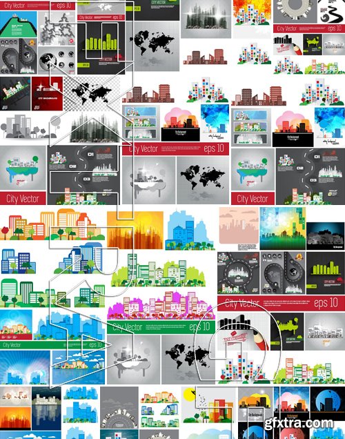 Stock Vectors - City background, 25xEPS Stock Vectors - City background, 25xEPS
