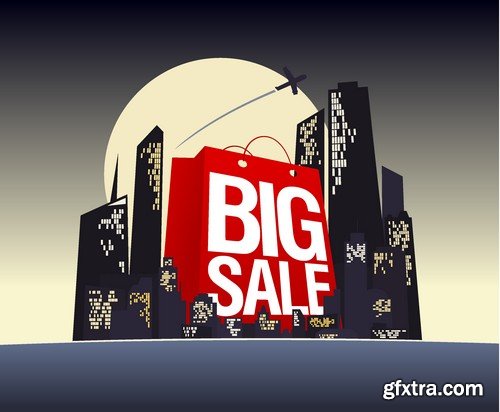 Stock Vectors - City background, 25xEPS