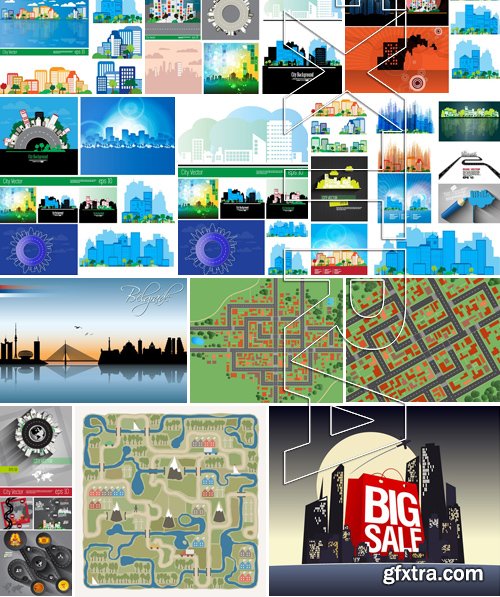 Stock Vectors - City background, 25xEPS Stock Vectors - City background, 25xEPS