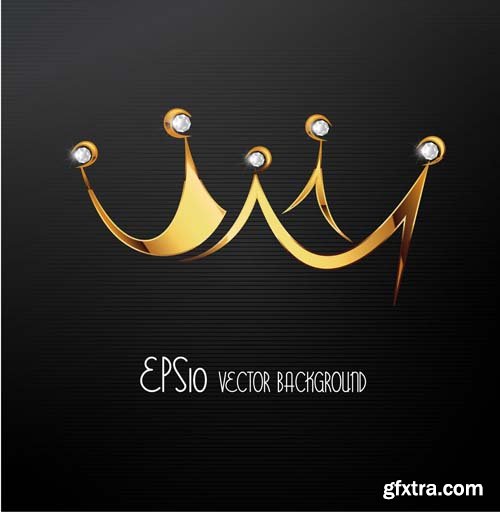 Crowns illustrations, 25xEPS Crowns illustrations, 25xEPS