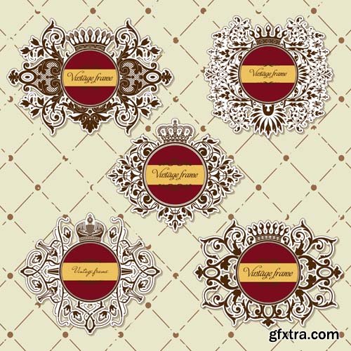 Crowns illustrations, 25xEPS Crowns illustrations, 25xEPS