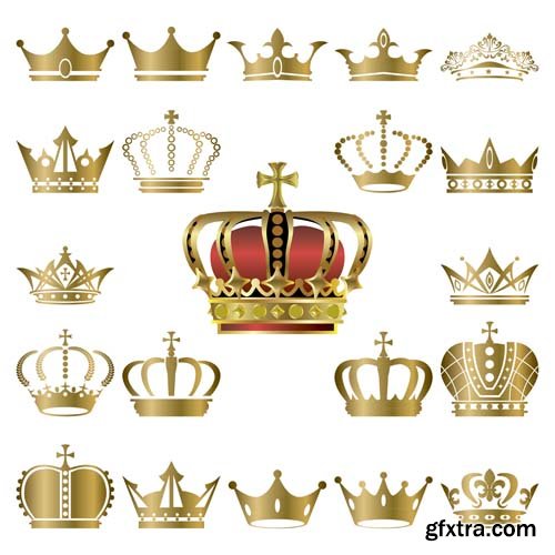 Crowns illustrations, 25xEPS Crowns illustrations, 25xEPS