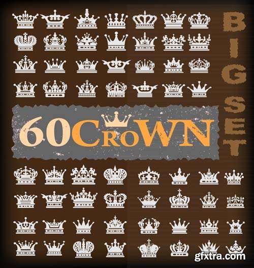 Crowns illustrations, 25xEPS Crowns illustrations, 25xEPS