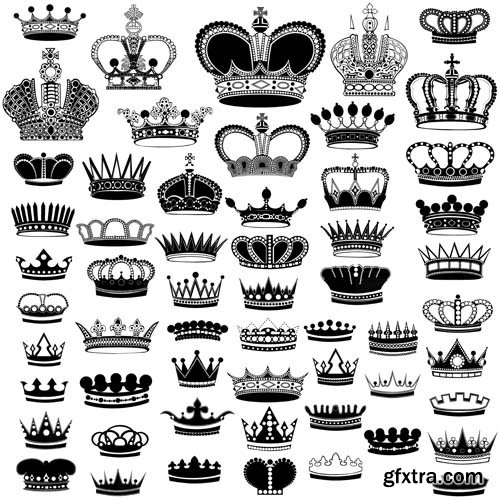 Crowns illustrations, 25xEPS Crowns illustrations, 25xEPS