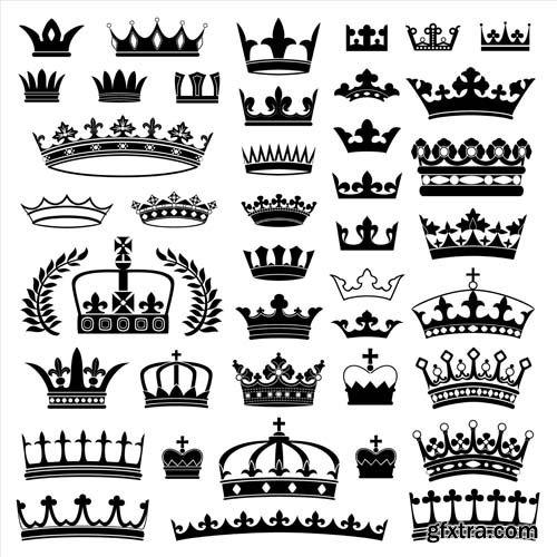 Crowns illustrations, 25xEPS Crowns illustrations, 25xEPS