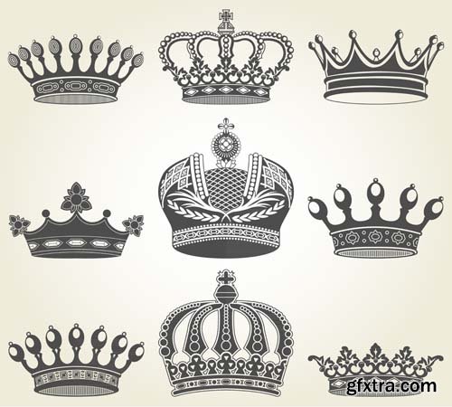 Crowns illustrations, 25xEPS Crowns illustrations, 25xEPS