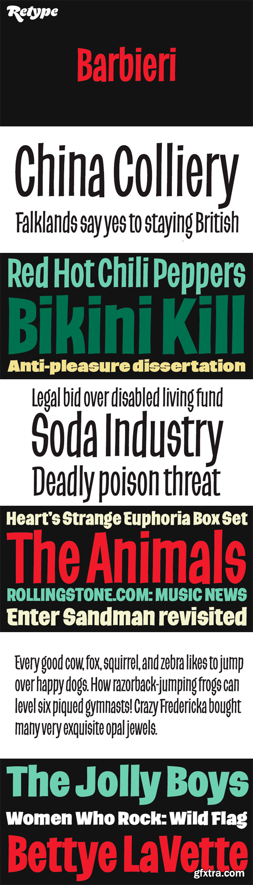 Barbieri Font Family - 6 Fonts for $147