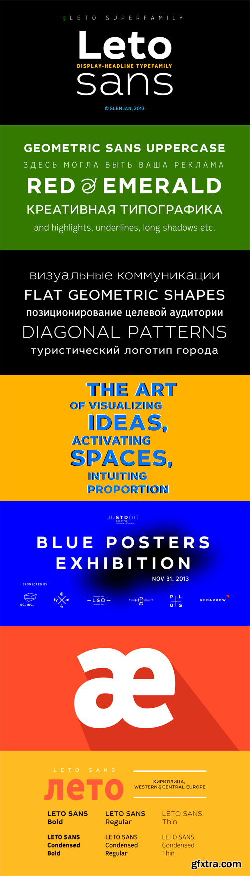 Leto Sans - Display Headline Family 6xOTF