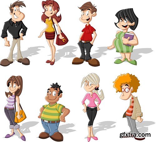 Cartoon People #2, 25xEPS