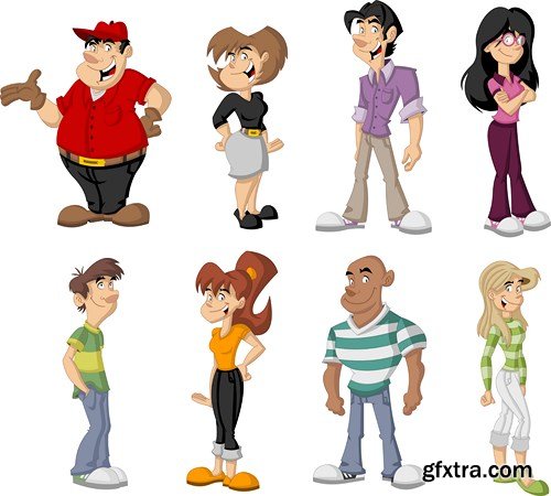 Cartoon People #2, 25xEPS