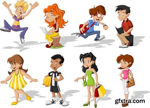 Cartoon People #2, 25xEPS