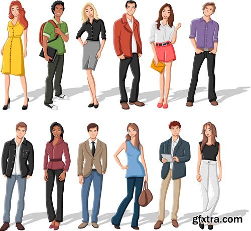 Cartoon People #2, 25xEPS