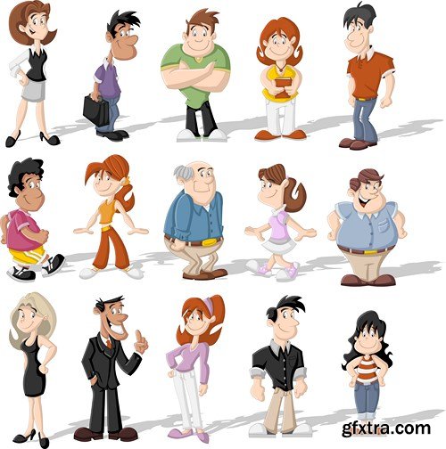 Cartoon People #2, 25xEPS