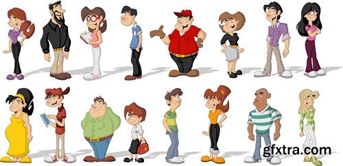Cartoon People #2, 25xEPS