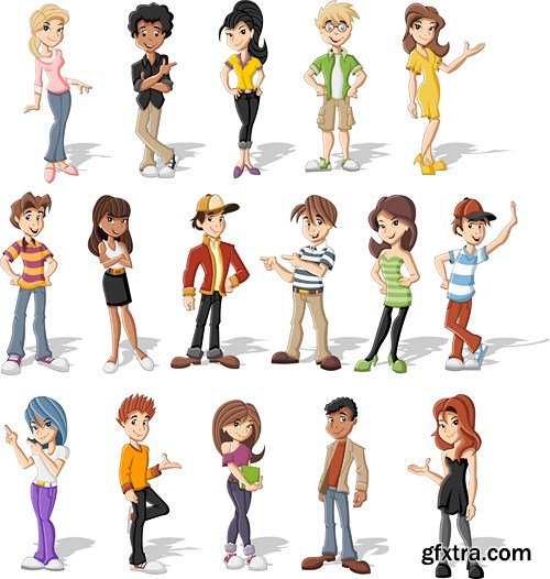Cartoon People #2, 25xEPS
