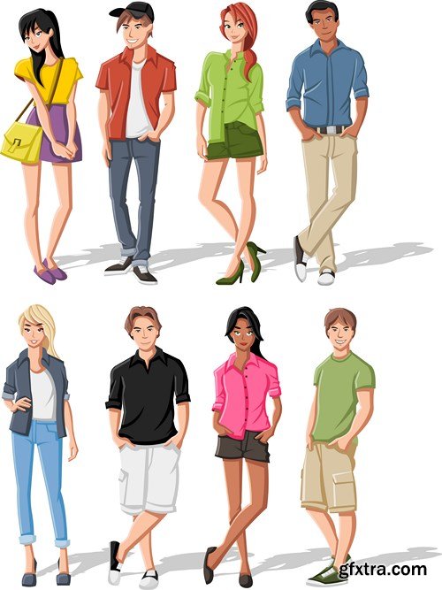 Cartoon People #2, 25xEPS