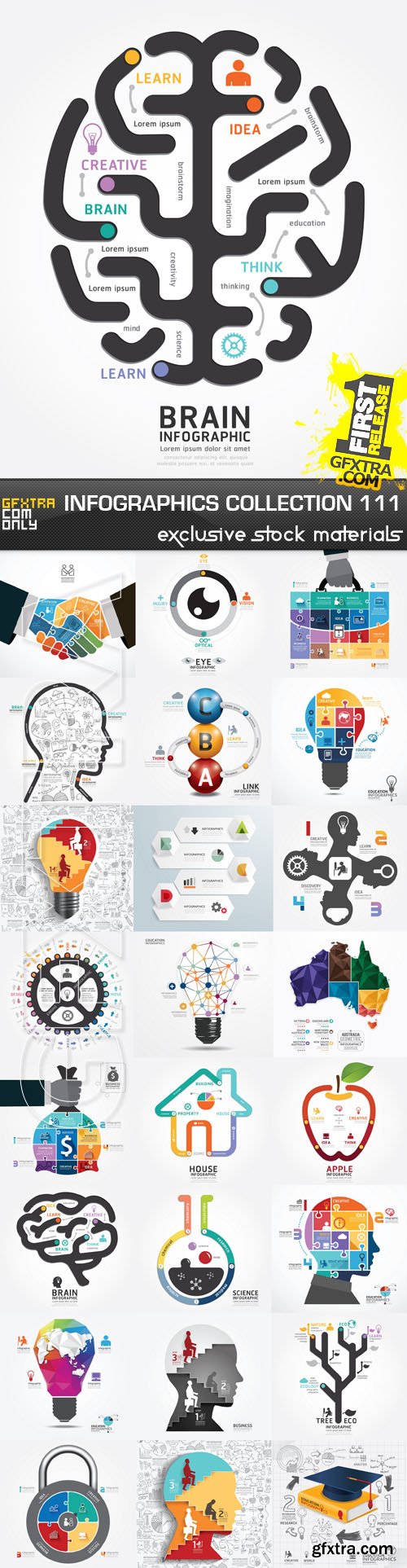 Collection of infographics vol.111, 25xEPS Collection of infographics vol.111, 25xEPS