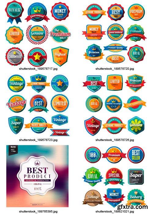 Amazing SS - Badges &amp; Stickers 10, 25xEPS