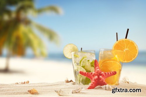 Stock Photos - Juice and Сocktail, 25xJPG