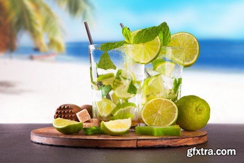 Stock Photos - Juice and Сocktail, 25xJPG