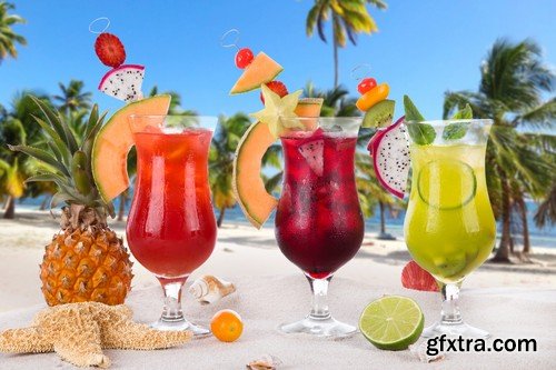 Stock Photos - Juice and Сocktail, 25xJPG