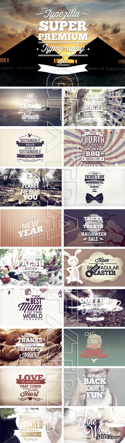 TypeZilla - Super Premium Typography Set