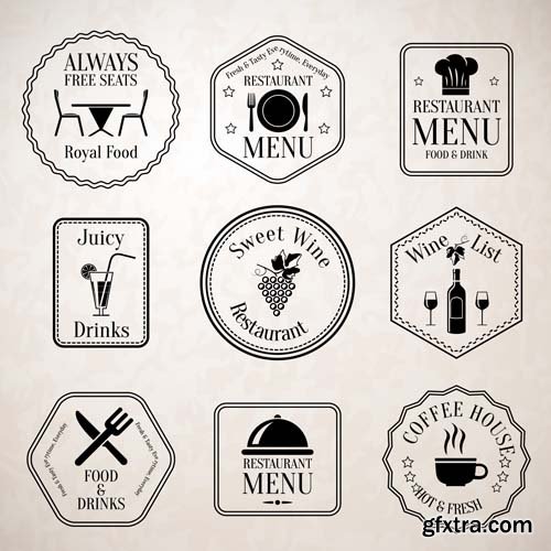 Labels, badges and ribbons, 25xEPS Labels, badges and ribbons, 25xEPS