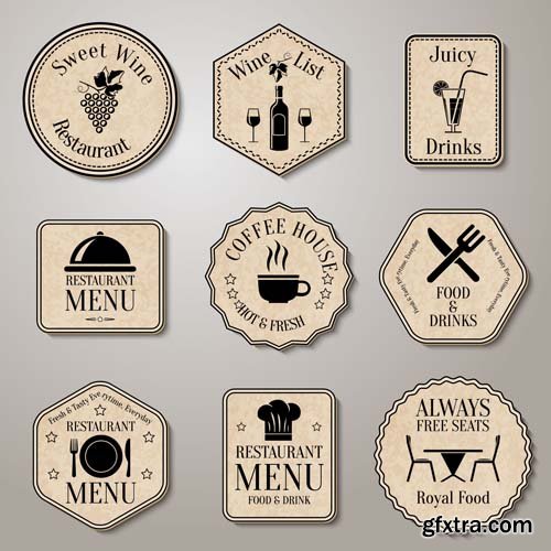 Labels, badges and ribbons, 25xEPS Labels, badges and ribbons, 25xEPS