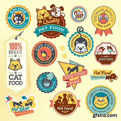 Labels, badges and ribbons, 25xEPS Labels, badges and ribbons, 25xEPS
