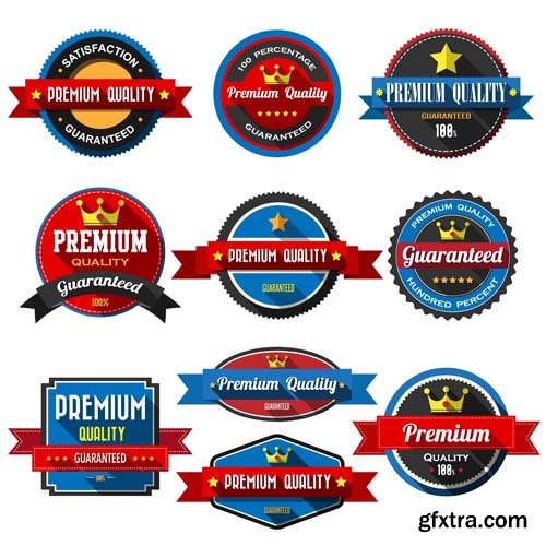 Labels, badges and ribbons, 25xEPS Labels, badges and ribbons, 25xEPS