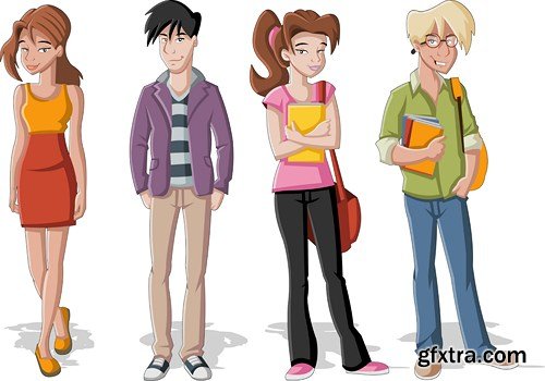 Cartoon People #3, 25xEPS