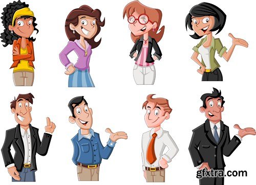 Cartoon People #3, 25xEPS
