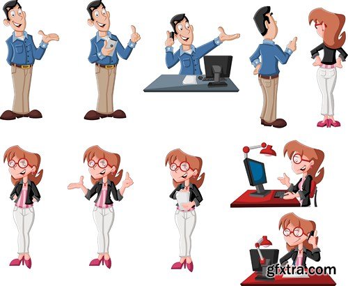 Cartoon People #3, 25xEPS