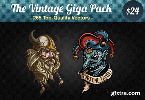 The Vintage Giga Set 265 Top-Quality Vectors The Vintage Giga Set 265 Top-Quality Vectors