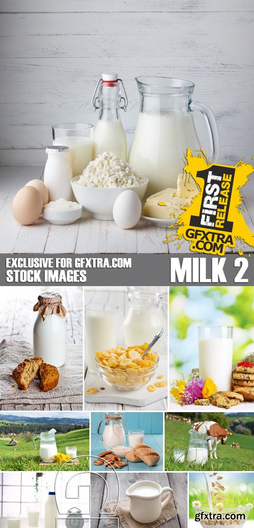 Stock Photos - Milk 2, 25xJPG