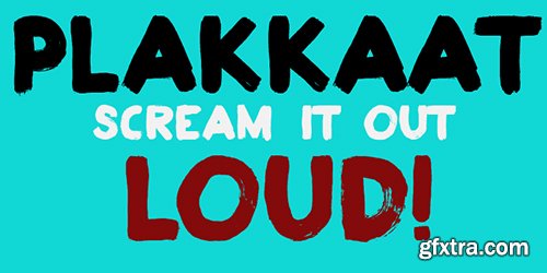 Plakkaat Font Family - 4 Font 80$ Plakkaat Font Family - 4 Font 80$