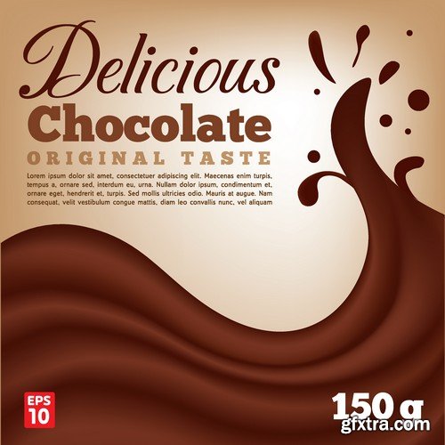 Stock Vectors - Chocolate, 25xEPS