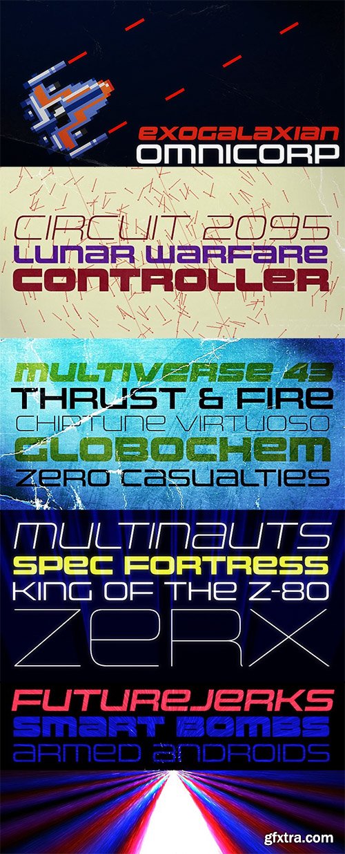 Uniwars Font Family - 13 Font 390$